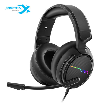 

Siberia XIBERIA V20 computer headset gaming headset headset eating chicken headphones headset with wheat cable lighting subwoofer 71 channel black