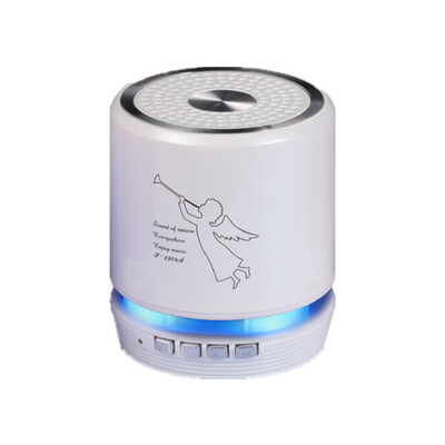 

Gute hot mini column LED light Bluetooth wireless speaker woofer Radio FM handfree portable enceinte bluetooth portable puissant