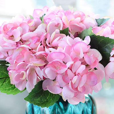 

Artificial flower fake flower single sea shell hydrangea flower arrangement small orange wine red wedding home decoration desktop