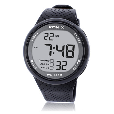 

Simple Outdoor Sports Wristwatch Waterproof 100m Swimming Diving Men LED Digital Watch