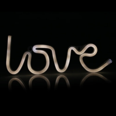 

Creative LED Love Neon Night Light Wall Lamp Holiday Decorations