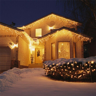 

KWB LED Christmas Lights Outdoor Decoration Lights 35m Droop Led Curtain Icicle String Lights White