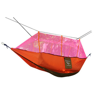 

Parachute Net Sleeping Hammock 2 Person Anti-mosquito Sleeping Bed Garden Outdoor Camping Hunting Yard Swing