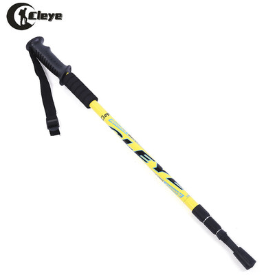 

CLEYE 3 Joint Aluminum Alloy Anti-shock Trekking Straight Shank Alpenstock Climbing Pole Crutch