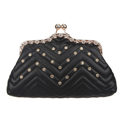 

Fawziya Crystal Handbag Kiss Lock Crossbody Bags For Women