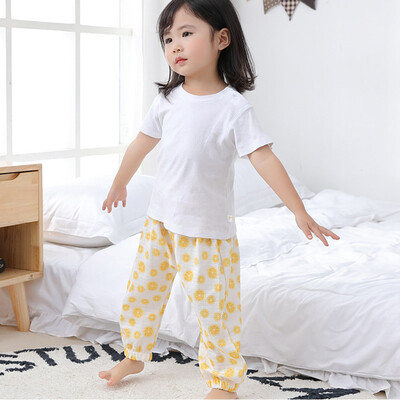 

9i9 long love long baby anti-mosquito pants summer thin section trousers baby home service sleep pants harem pants big PP pants 1900132