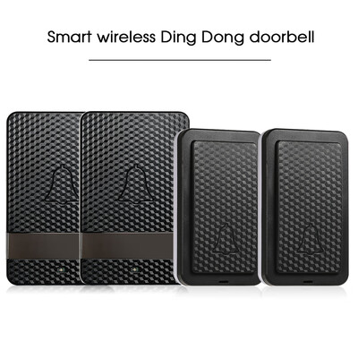 

Wireless Dingdong Doorbell Self-powered 28 Ringtones 4 Levels Volumes Optional Long Distance No Battery Required 2 Transmitter 2