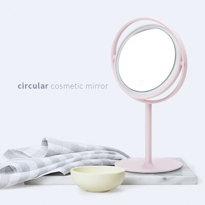 

NeillieN Led mirror lamp simple LED makeup mirror table lamp led makeup mirror with lampBedside lamp round makeup mirror