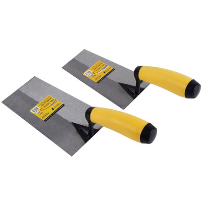

Christine wooden handle trapezoidal brick masonry bricklayer trowel plastering knife mud trowel batch knife collecting knife slip high carbon steel trapezoidal bricklaying knife 18mm D8384