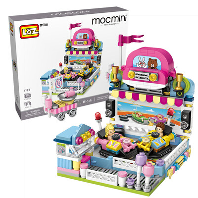 

Loz MINI playground small particles spell inserted blocks mini street view diamond blocks boys&girls assembled toy model 1728 bumper car 432PCS