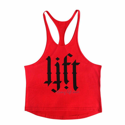 

Mens Fitness Bodybuilding Pure Cotton Suspender Sports vest