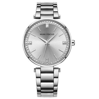 

BOFUTE Womens Watch Business Watch Quartz Watches Diamond Japanese Movement Calendar Waterproof Metal Strap 0031L