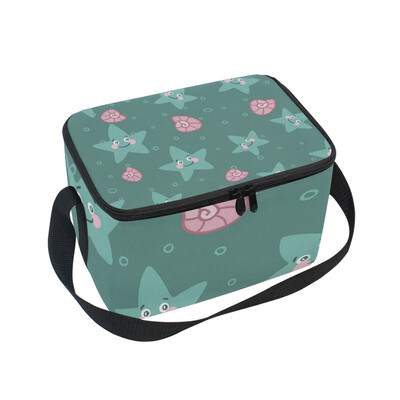 

ALAZA Lunch Box Insulated Lunch Bag Large Cooler Cute Starfish Tote Bag