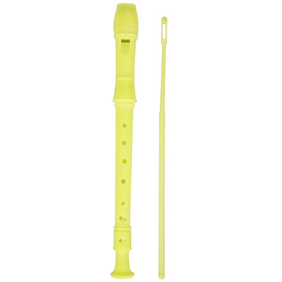

ABS Soprano Descant Recorder Clarinet 8 Holes German Style C Key with Fingering Chart Cleaning Stick for Kids Beginners