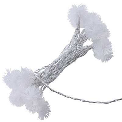 

LED Snow Pompon Fairy Christmas Party Wedding Garden Decoration DIY String Light