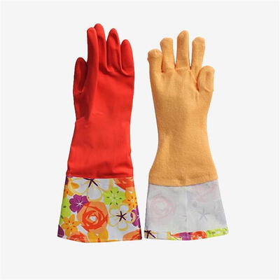 

Shuoji SUOTJIF red car wash plus velvet waterproof gloves winter gloves waterproof car wash waterproof laundry housework washing car wash home washing special rubber thickening gloves