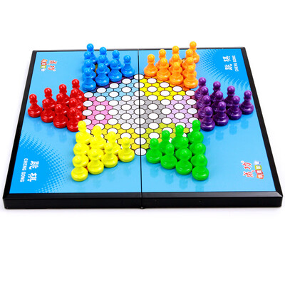 

Successful Magnet Chinese Checkers 6416 Hexagon Star Checkers Foldable Chessboard