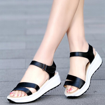 

Fashion Summer sandals women nurse shoes leather flat maternity shoes Comfortable women shoes sandalias mujer 2019