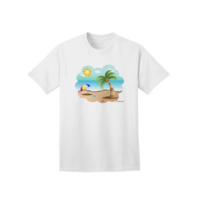 

Fun Summer Beach Scene Adult T-Shirt