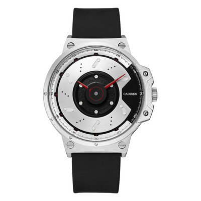 

Cadisen Fashion Men Watches Quartz Luxury Silicone Leather Dress Wrist Watch Simple Causal Gift for Men