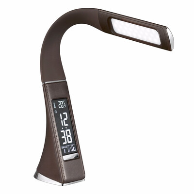 

UpperX 5W LED lamp dimming touch skin texture for reading lamp with alarm clock Black