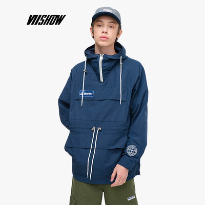 

Weixiu viishow 2019 spring new jacket mens tide brand sets of mens jacket collar collar windproof jacket stitching JC1056191 blue