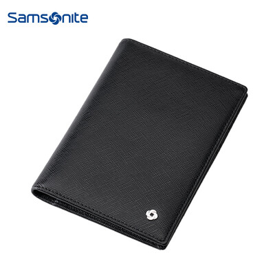 

Samsonite Y-BIZ Mens Business Casual Card Bag Fashion Multifunction Leather Passport Holder TK809003 Black