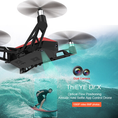 

ThiEYE DrX 1080P 8MP Camera Wifi FPV Drone Altitude Hold Optical Flow Positioning App Control 360° Shooting Selfie Quadcopter for