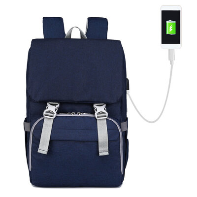 

Large Diaper Bag Water-proof Travel Backpack Multi-functional Nappy Bags With Stroller Strap USB Charging Port Changing Pad Stylis