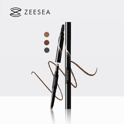 

ZEESEA color three-in-one shaping eyebrow pencil gray black 07g not easy to decolorize waterproof sweat-proof lasting not blooming beginner eyebrow powder