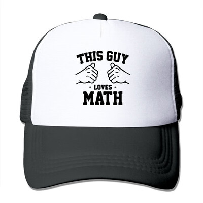 

FashionMZI Unisex Trucker Hat This Guy Loves Math-1 Mens Adjustable Mesh Cap Latest Back Cap