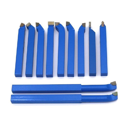 

11pcs Metal Carbide Welding CNC Lathe Tools Carbide Brazed Tipped Cutter Tool Bit Cutting Kit 8mm 10mm Optional
