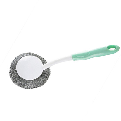 

Hanging Type Long Handle Steel Wire Ball Wash Bowl Brush