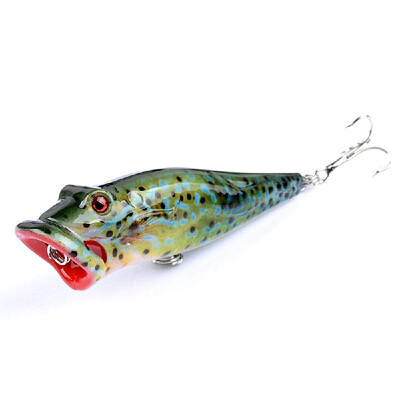 

Artificial Top Water Fishing Lure 3D Eyes Hard Popper Lures for Saltwater Freshwater
