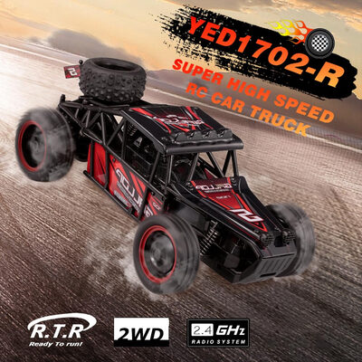 

YED1702-R 110 24Ghz 2WD Super High Speed Cross Country Car RC Truck for Kids Beginners