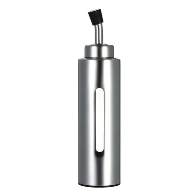 

200ml7oz Oil & Vinegar Dispenser Cruet Stainless Steel Olive Oil Sauce Pourer Dispensing Bottle Leak-proof Container for Kitchen