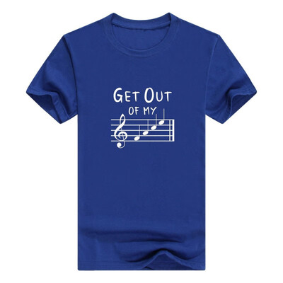 Funny Music Gifts Get Out Of My Face Musical Notes Mens t-Shirt