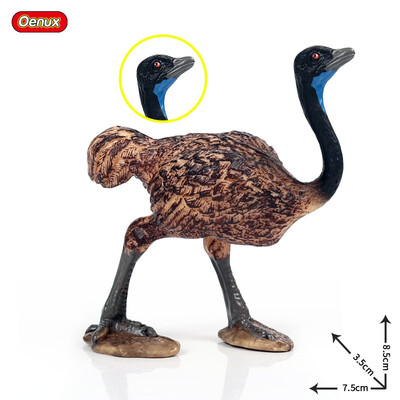 

Oenux Original Paradise Birds Flamingos Ara Seagull Pelican Snowy Owl Figurines High Quality PVC Animal Action Figure Child Toy
