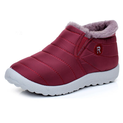 

women Boots Winter warm down snow boots for women ankle Boots waterproof fashion Fur antiskid outdoor flat boots shoes