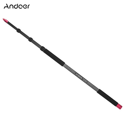 

Andoer MK-3000 3m98ft Lightweight Carbon Fiber Mic Microphone Boom Holder Arm Pole Extension Mount Stand Max Load 3kg66Lbs fo