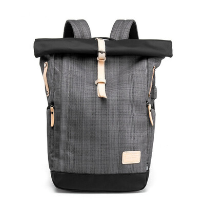 

Men Laptop Backpacks Anti Theft Backpack Women School Notebook Bag Waterproof Nylon Travel Leisure Bags Stitching USB Schoolbag