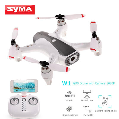 

Syma W1 GPS Drone with Camera 1080P 5G Wifi FPV Brushless Drone Optical Flow Follow Me Gesture Taking Photo RC Quadcopter