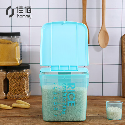 

Jia Hao rice barrel sealed rice storage box flour barrel rice barrel sealed rice storage box flour barrel 14 kg rice cylinder with bottom pulley