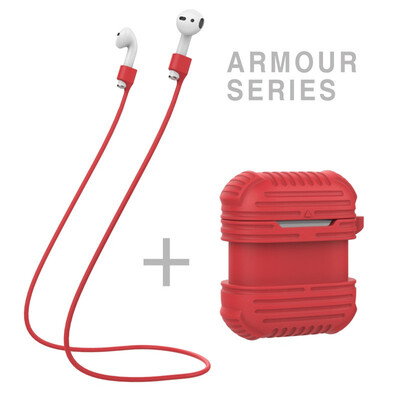

Ai Simai airpods protective cover Apple Bluetooth headset silicone sleeve with anti-lost rope anti-fall two-in-one suit
