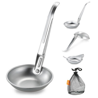

Ultra-Light Spoon Aluminum Soup Ladle Outdoor Camping Hiking Picnic Traveling Tableware Table Spoon