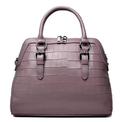 

Genuine Leather Ladies HandBags Women Messenger Totes Designer Crossbody Shoulder Bag Shell Hand Bags lattice Cowhide Hot Sale