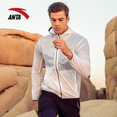 

Anta ANTA 95727610 Mens single jacket New windproof jacket new casual windbreaker jacket trend windbreaker jacket male pure white  male 170