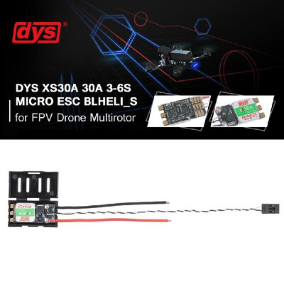 

DYS XS30A 30A 3-6S Micro ESC BLheli_S Firmware Support Oneshot42&Multishot for FPV Drone Multirotor