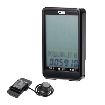 

Bike Computer Cycling Computer Bike Odometer 25 Big Screen Cyclocomputer Speedmeter MTB Road Bike Computer Stopwatch Wireless