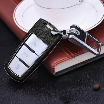 

Car Accessories For Volkswagen Magotan B6 Magotan B7 CC R36 Car Key Case Keychain Top Layer Leather Car Key Cover Shell